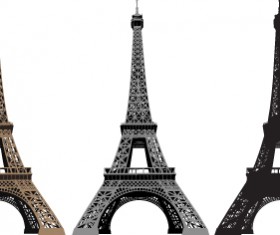 Eiffel Tower design elements vector