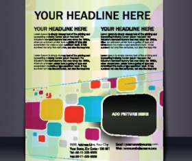 Cover Flyer design art vector graphic 02