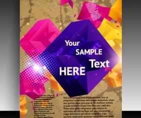 Cover Flyer design art vector graphic 04