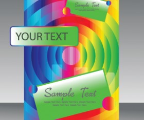 Vector Flyer summer party design elements 04