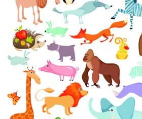 lovely animals 01 design elements