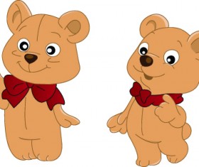 Vector Funny cartoon animal Illustration 02