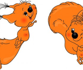 Vector Funny cartoon animal Illustration 04