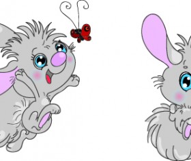 Vector Funny cartoon animal Illustration 05