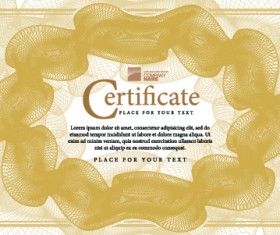 Vector Gentle certificate template set 04