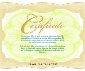 Vector Gentle certificate template set 05
