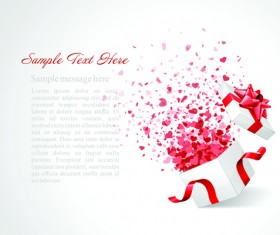 Stylish Gift Boxes with Ribbon design vecotr 01