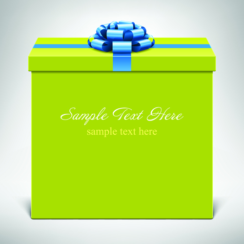 Stylish Gift Boxes with Ribbon design vecotr 05