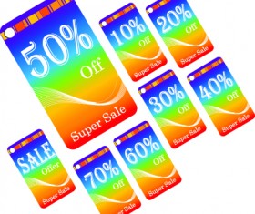 Creative Gift cards discount design vector 02