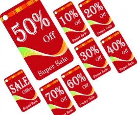 Creative Gift cards discount design vector 04