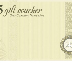 Vector Gift voucher design template 01