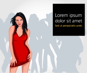 Vector Group of people set 02