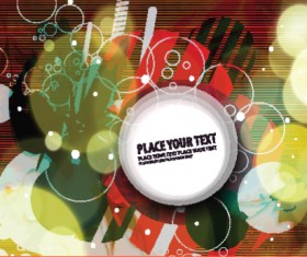 Colored Grunge backgrounds vector 01