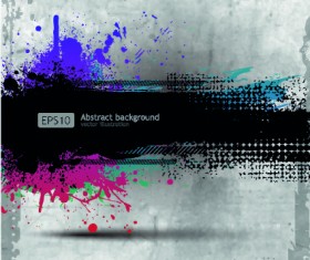 Grunge paper background art vector 01