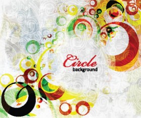 Colored Grunge backgrounds vector 05