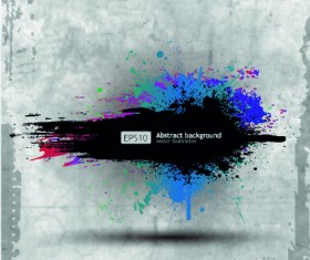 Grunge paper background art vector 05