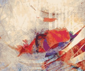 Object Grunge vector backgrounds set 03