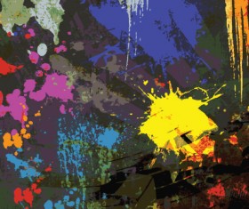 Object Grunge vector backgrounds set 04