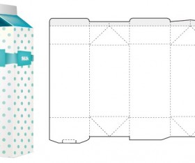 Box packaging template vector 04
