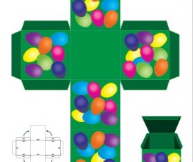 Box packaging template vector 05