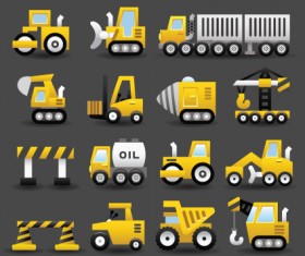 Set of Icons transportation vector 01