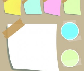 Vector set of Isolated tattered notebook paper 03