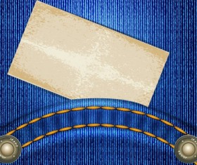 Vector Jeans design elements background 01