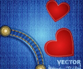 Vector Jeans design elements background 05