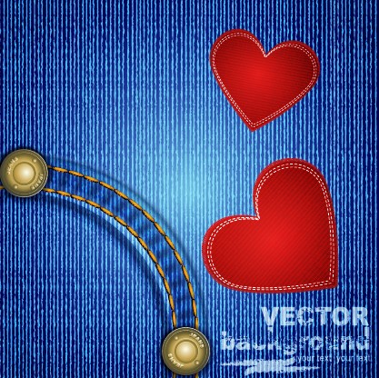 Vector Jeans design elements background 05
