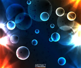 Dynamic Light backgrounds art vector set 02