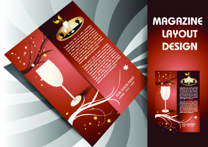 Download Magazine Pages And Cover Layout Design Vector 02 Free Download PSD Mockup Templates