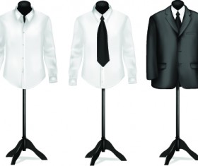 Different Mens wear Illustration vector 02