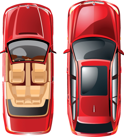 car top view vector free download