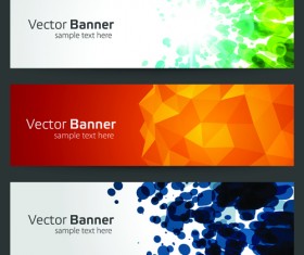 Creative Website Headers banner vector set 01