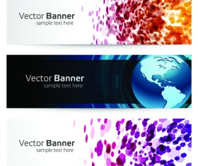 Creative Website Headers banner vector set 05