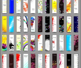 Huge collection of Modern Website benner vector graphic 05