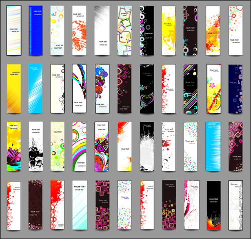Huge collection of Modern Website benner vector graphic 05