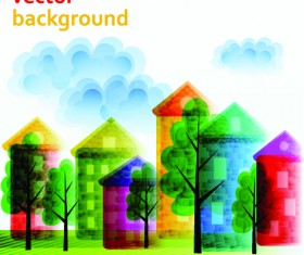 Nature with Four seasons background 05