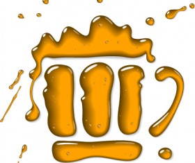 Objects of glass vector icons set 04