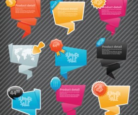 Origami speech bubbles vector