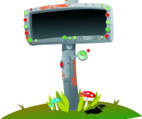 Vector Outdoor advertising design elements set 04