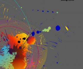 Paint abstract vector backgrounds art 05