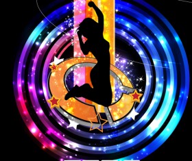 Party Dynamic vector background set 02