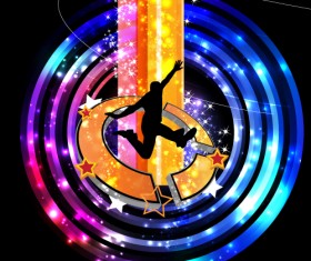 Party Dynamic vector background set 04