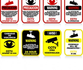 Different Prevention symbols vector set 01