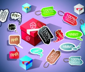 Promotion stickers and tags vector 01
