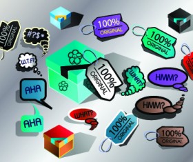 Promotion stickers and tags vector 02