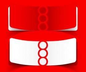 Best of Red sticker design vector 05
