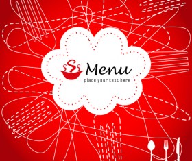 Modern Restaurant Menu Design elements 01
