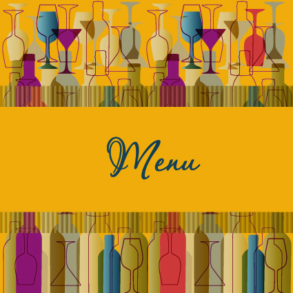Delicate Restaurant menu cover design vector 03